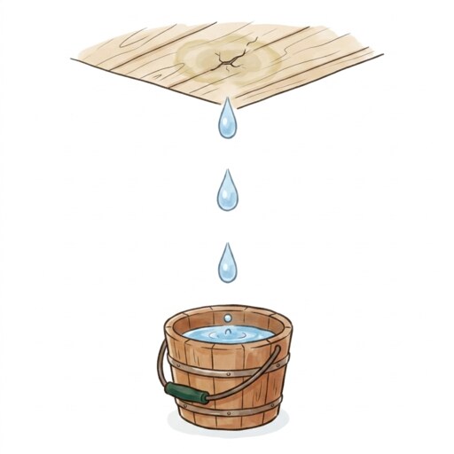 雨漏りしてる