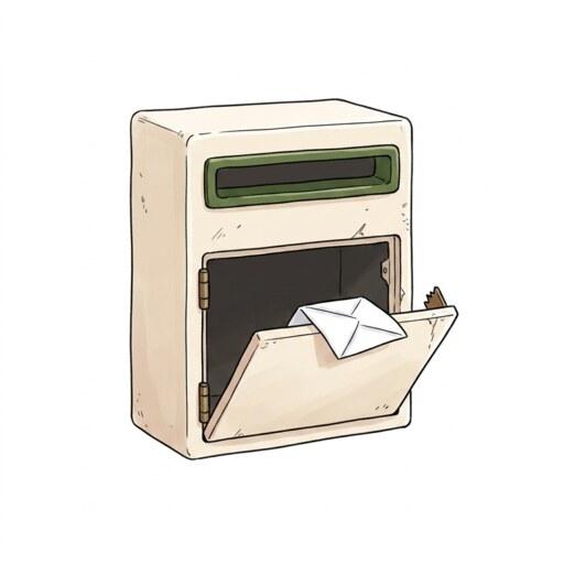 ポストが壊れた